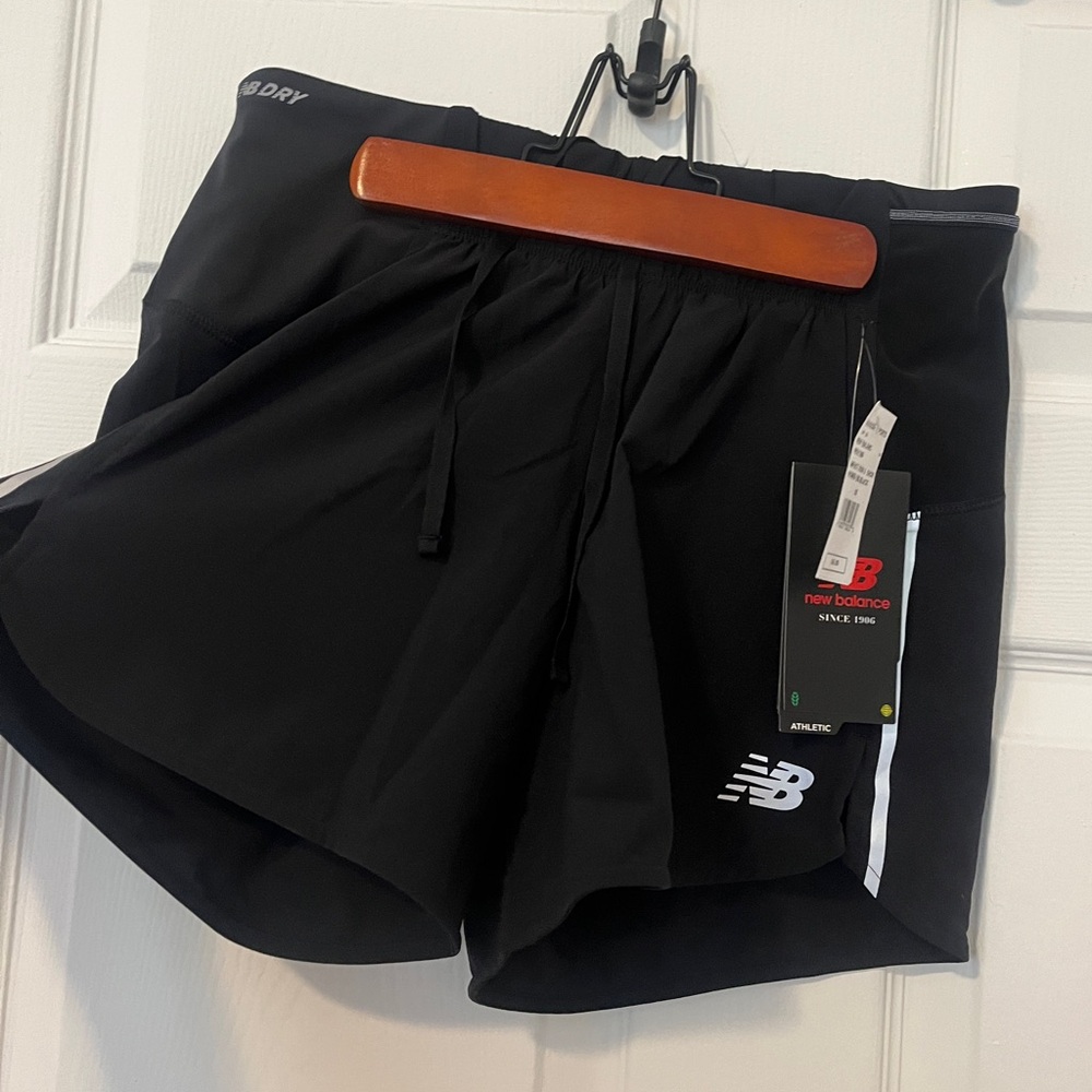NWT black new balance shorts